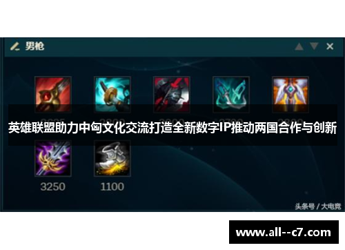 英雄联盟助力中匈文化交流打造全新数字IP推动两国合作与创新 英雄联盟助力中匈文化交流打造全新数字IP推动两国合作与创新